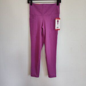 Ladies SZ M Danskin Pink 7/8 Leggings